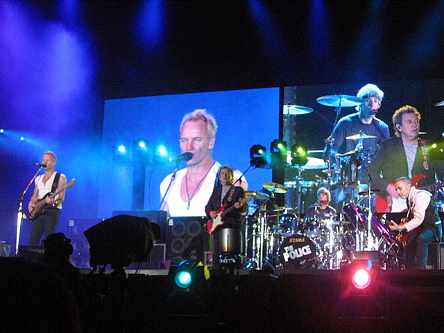 Henry Padovani and the Police on stage Live in Paris