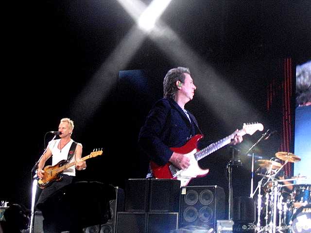 Sting and the Police on stage Live in Paris