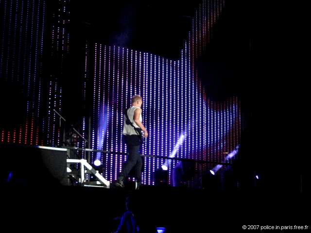 Sting and the Police on stage Live in Paris