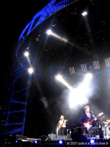 Sting and the Police on stage Live in Paris